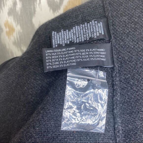 Ralph Lauren Cashmere Birdseye Lamb Leather Dress - Picture 16 of 16